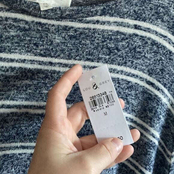 New Lou & Grey SOFT Sailor Chic Striped Indie Tunic Knit Dress | Size M - Picture 4 of 10